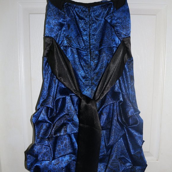 Blue and Black Dress - Picture 3 of 4